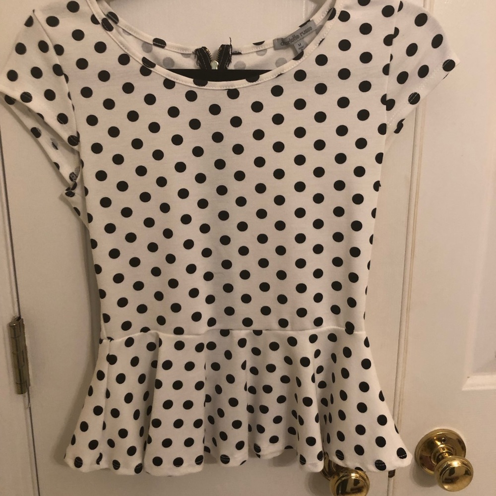 Charlotte Russe polka dot top